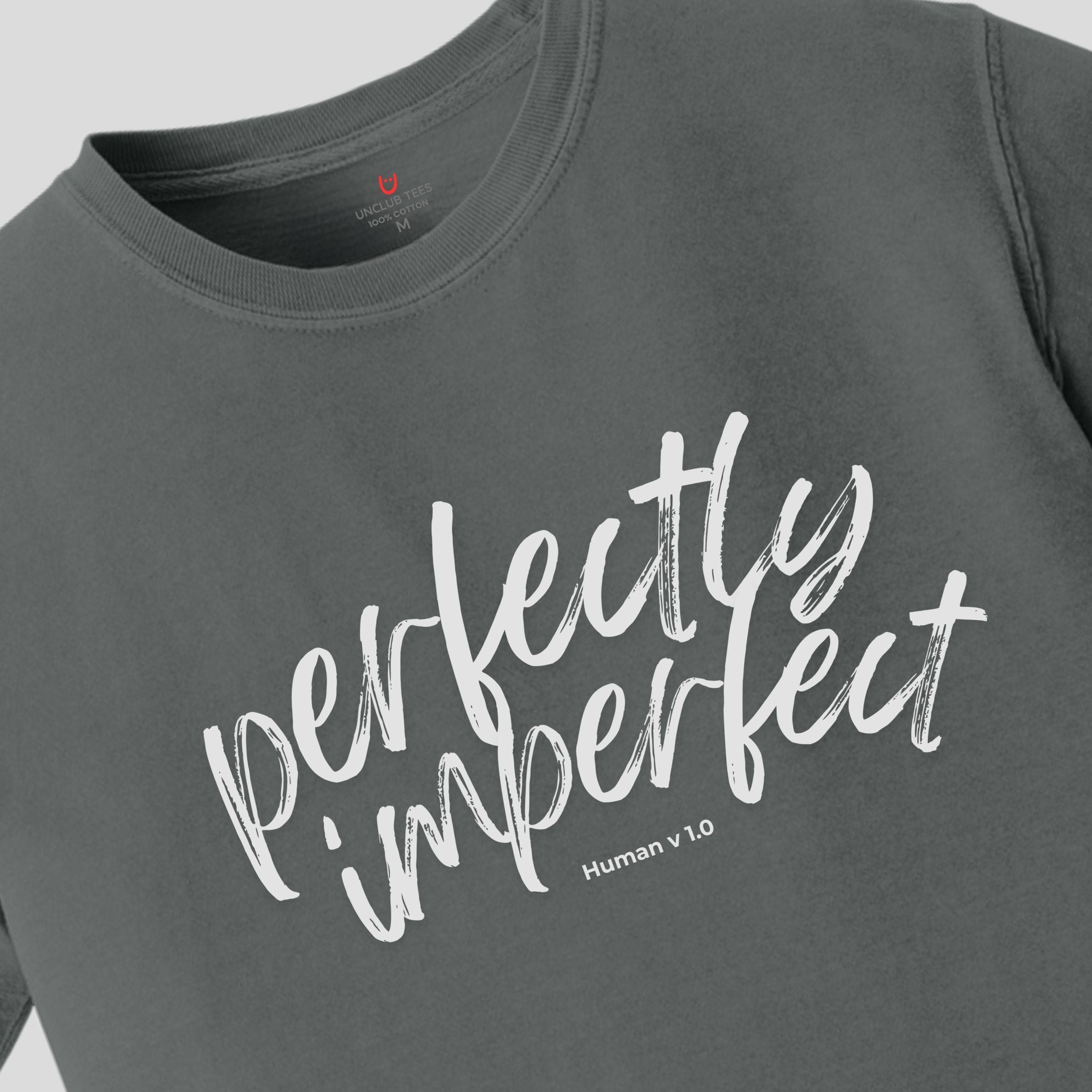 Perfectly Imperfect - Unisex Dyed Graphic T-Shirt