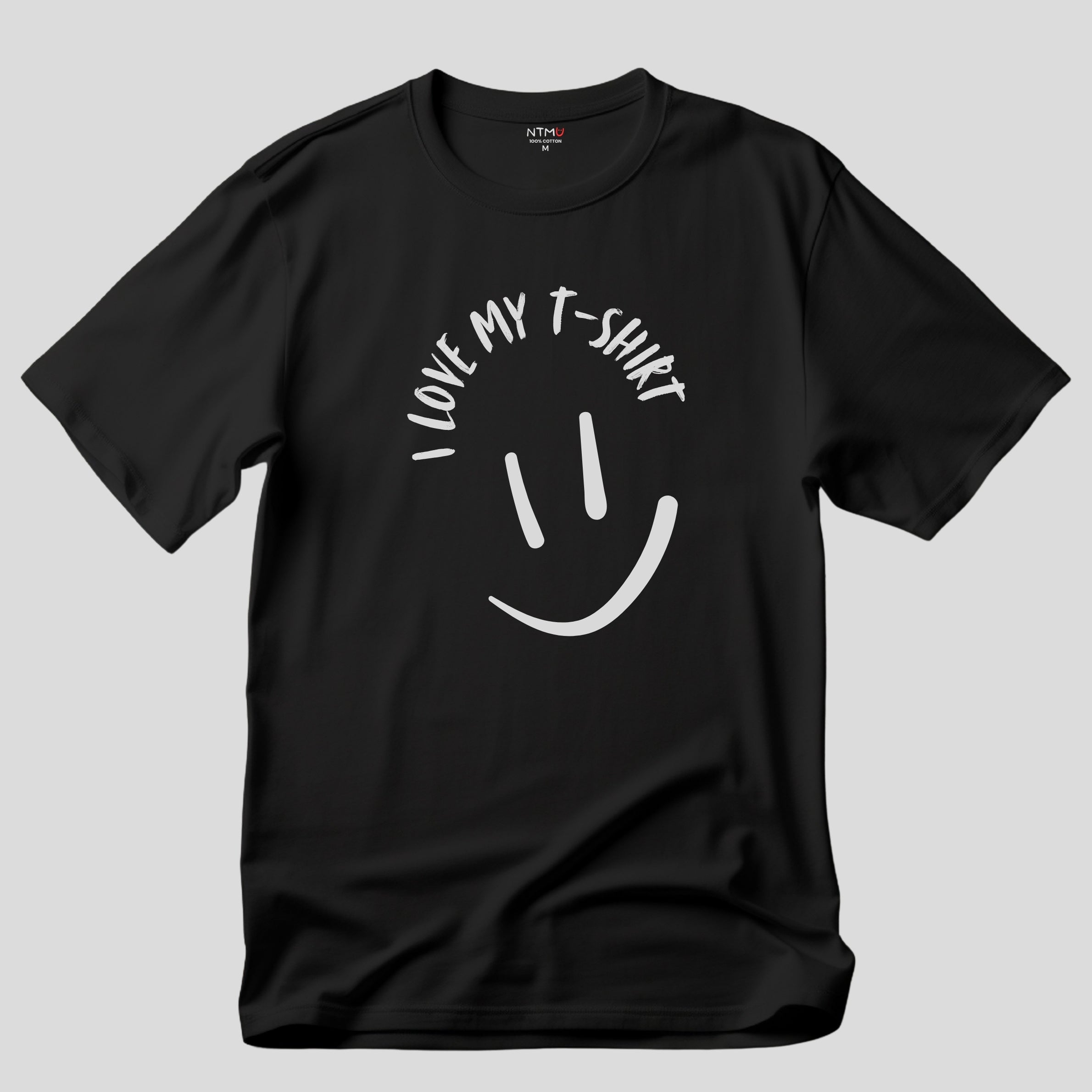 I Love My T-shirt Smiley - Unisex Regular Crew Neck Tee