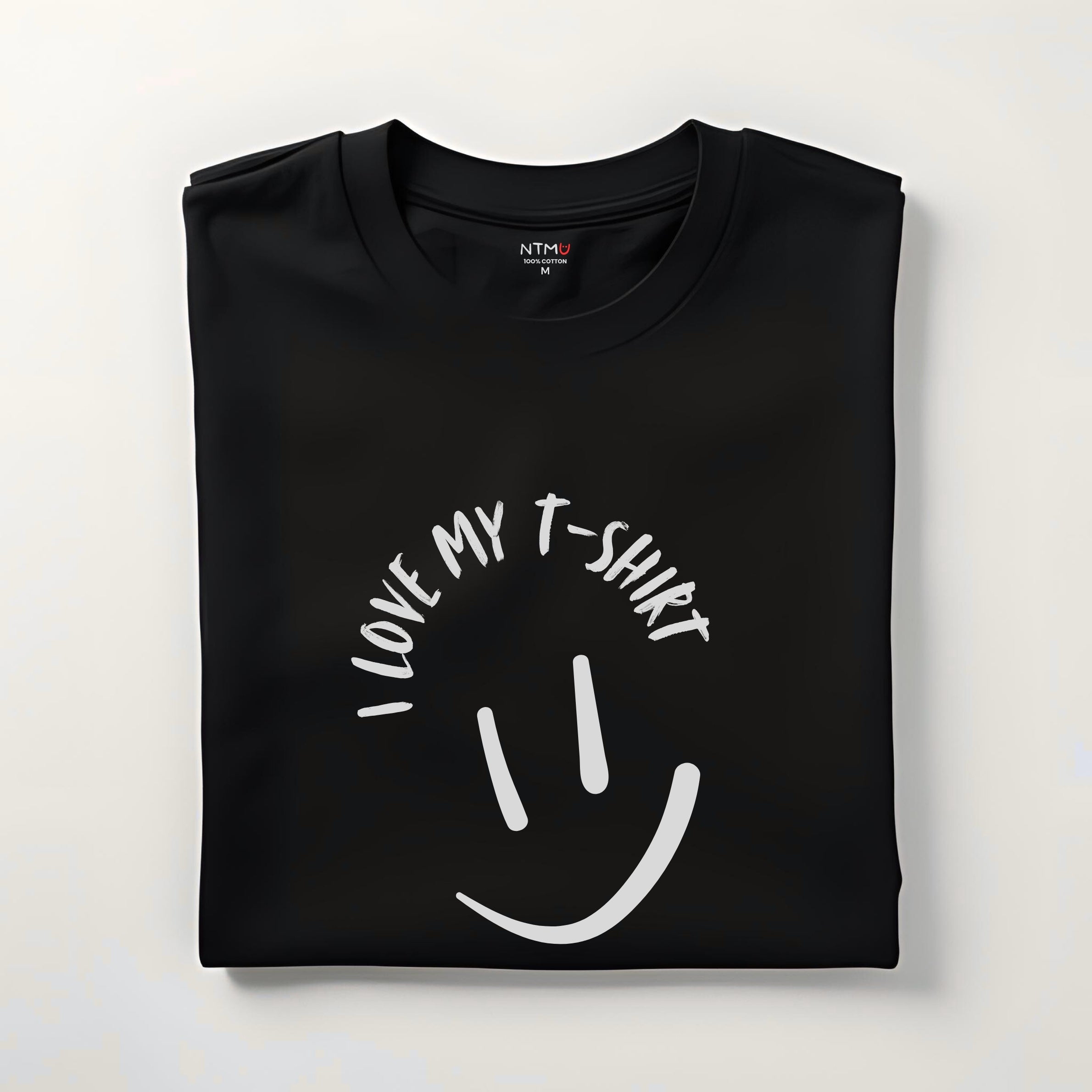 I Love My T-shirt Smiley - Unisex Regular Crew Neck Tee
