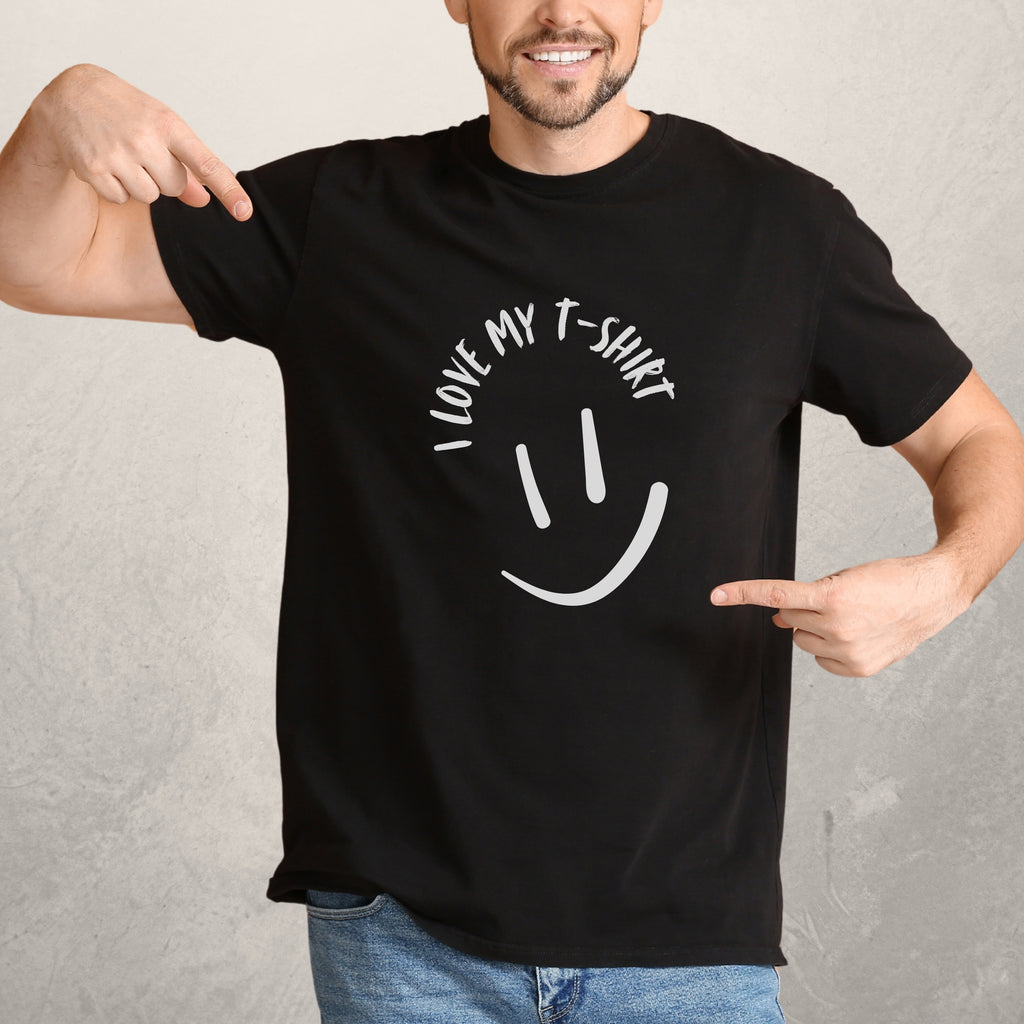 I Love My T-shirt Smiley - Unisex Regular Crew Neck Tee