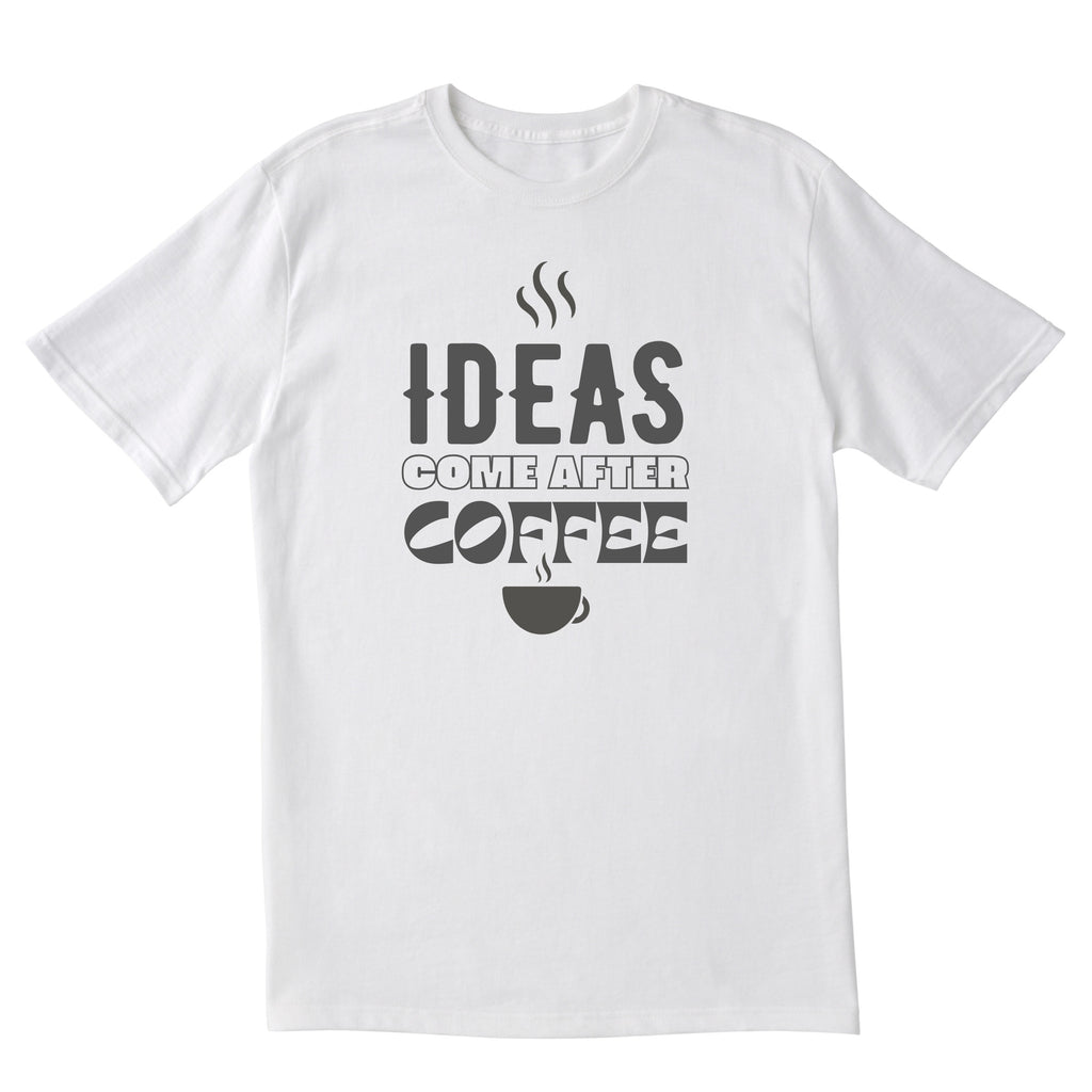 Ideas & Coffee - Unisex Cotton Graphic T-Shirt