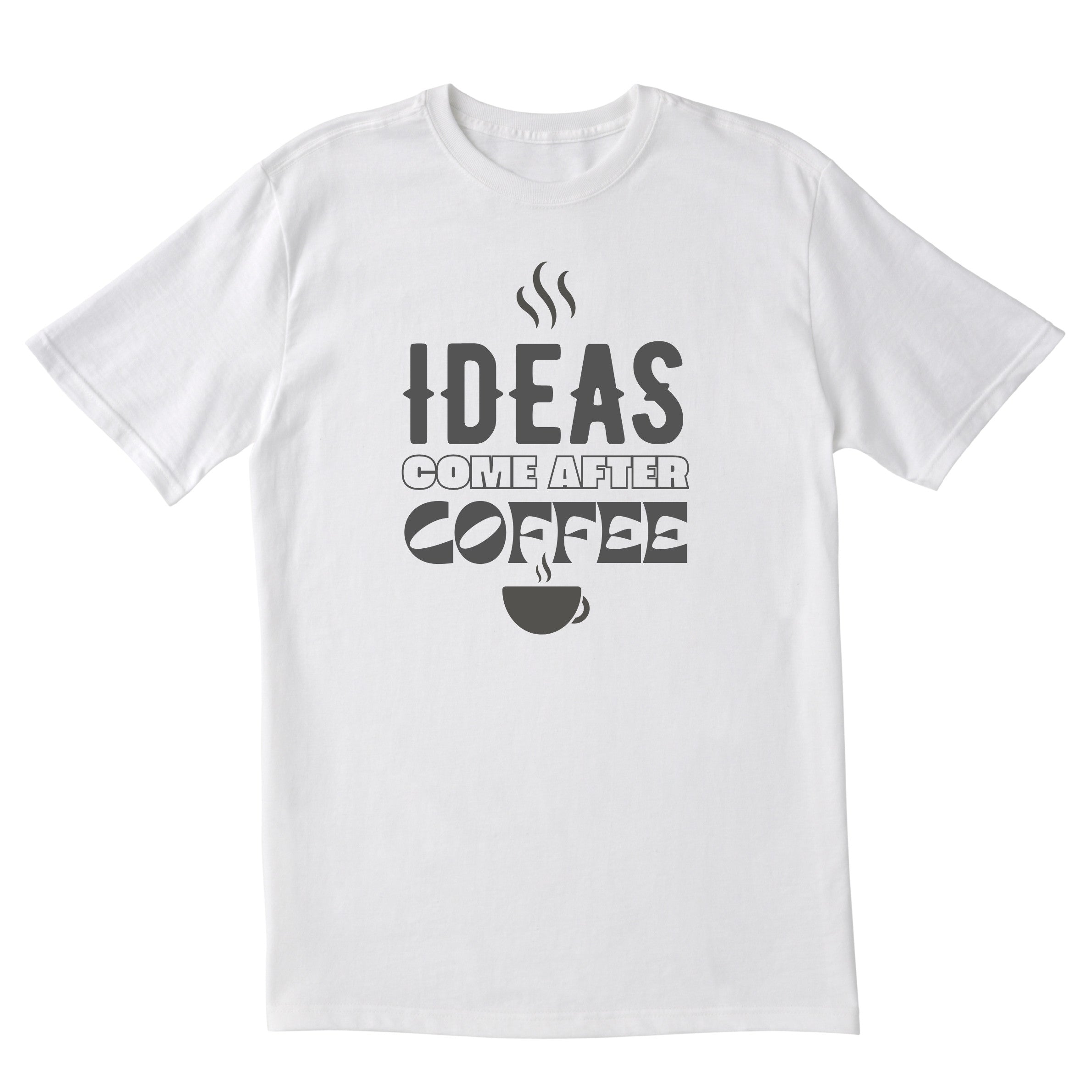 Ideas & Coffee - Unisex Cotton Graphic T-Shirt