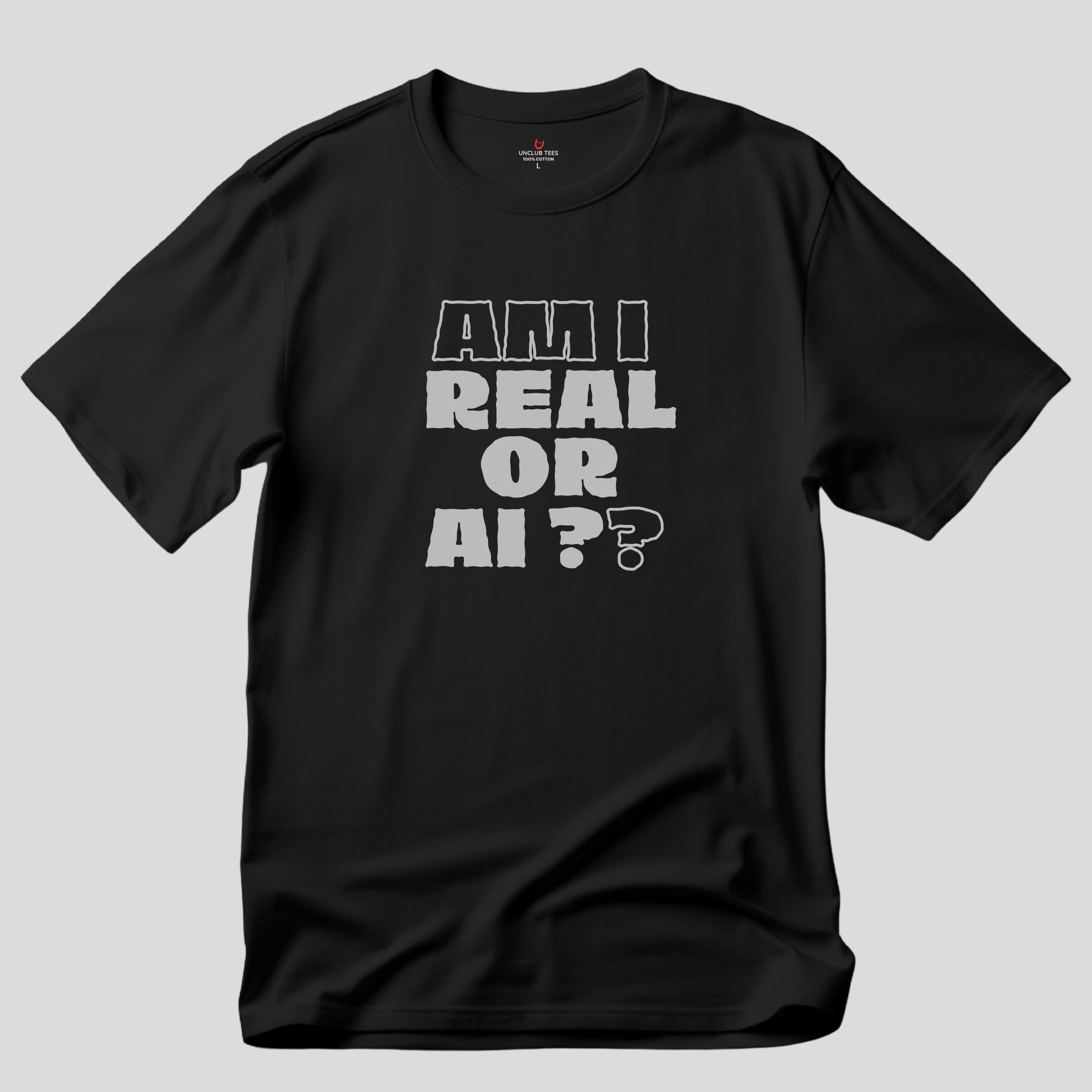 Am I Real Or AI - Unisex Dyed Graphic T-Shirt