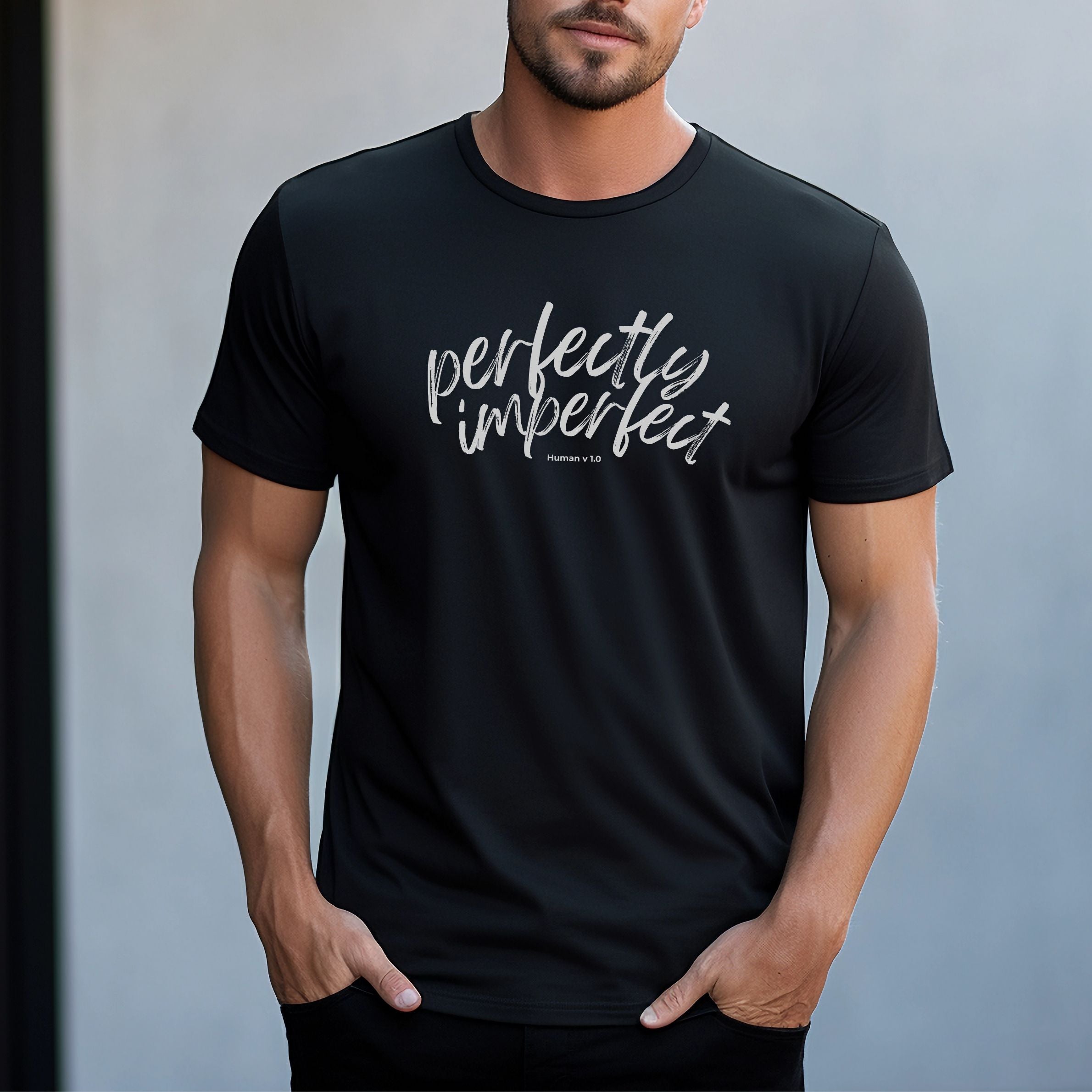 Perfectly Imperfect - Unisex Dyed Graphic T-Shirt