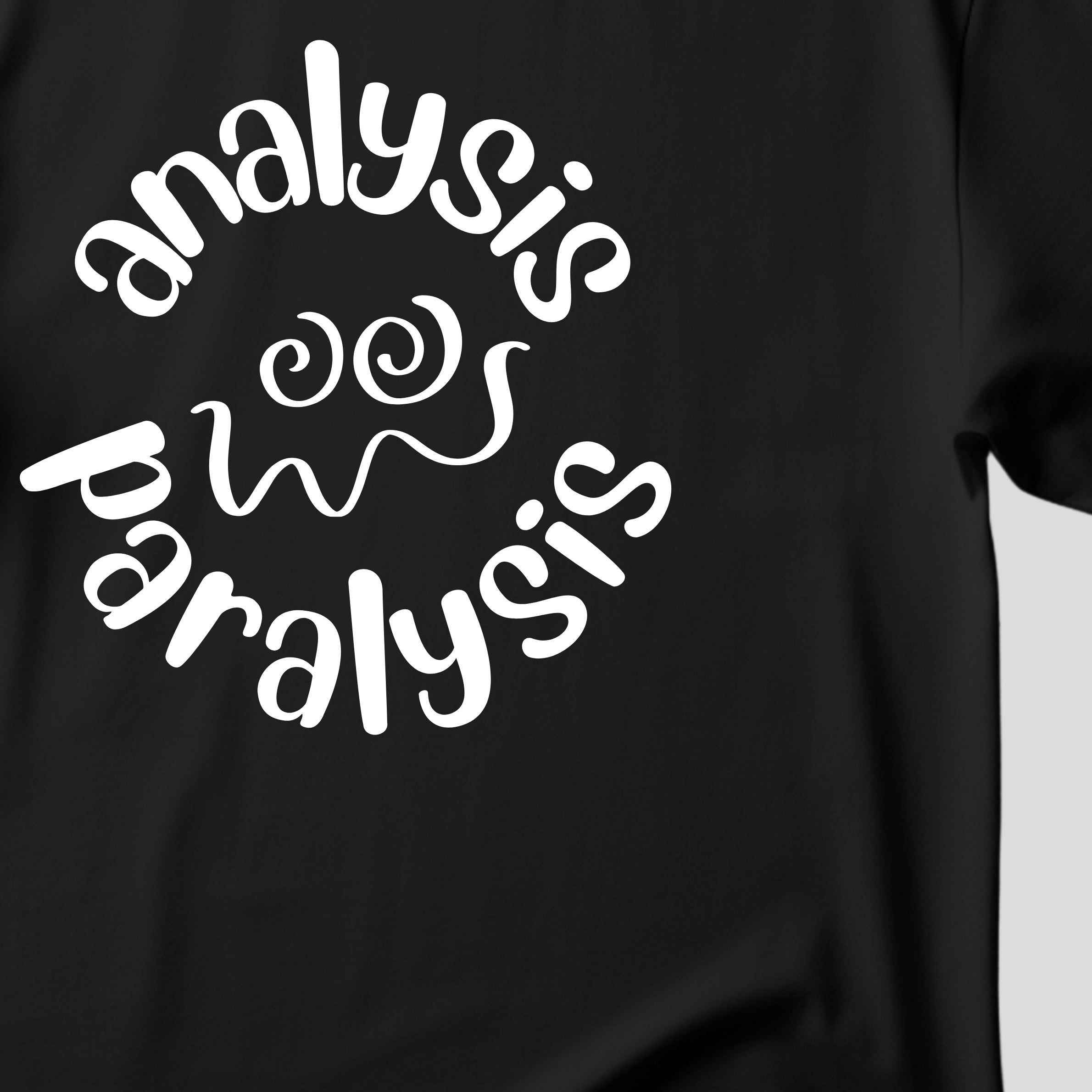 Analysis Paralysis Smiley - Unisex Cotton Graphic T-Shirt