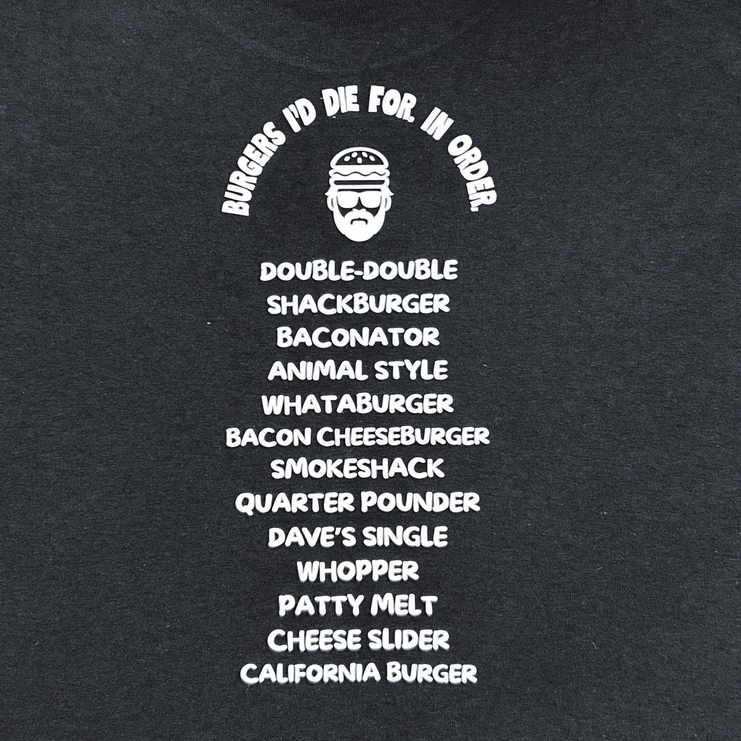 Burgers List - Burgernaut - Funny Print Unisex Regular T-shirt