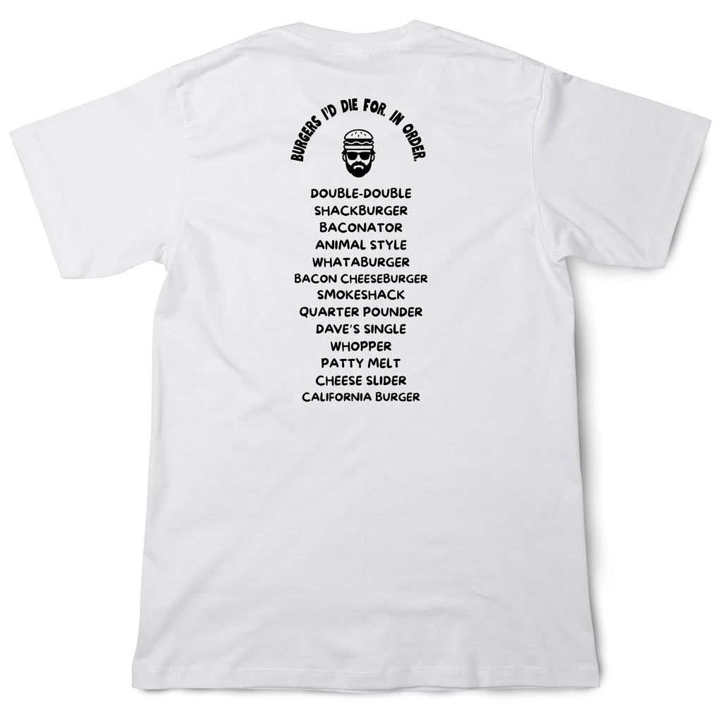 Burgers List - Burgernaut - Funny Print Unisex Regular T-shirt