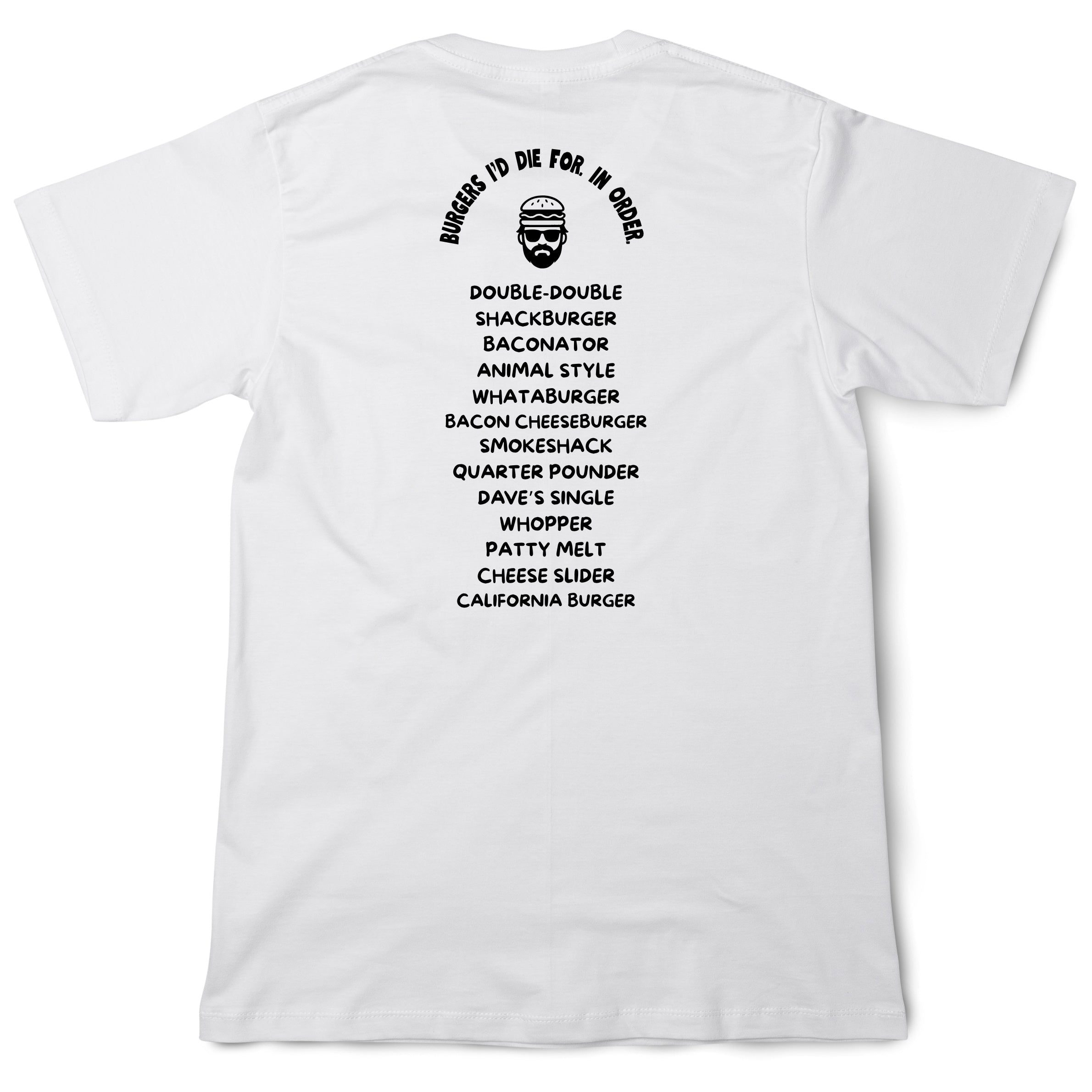 Burgers List - Burgernaut - Funny Print Unisex Regular T-shirt