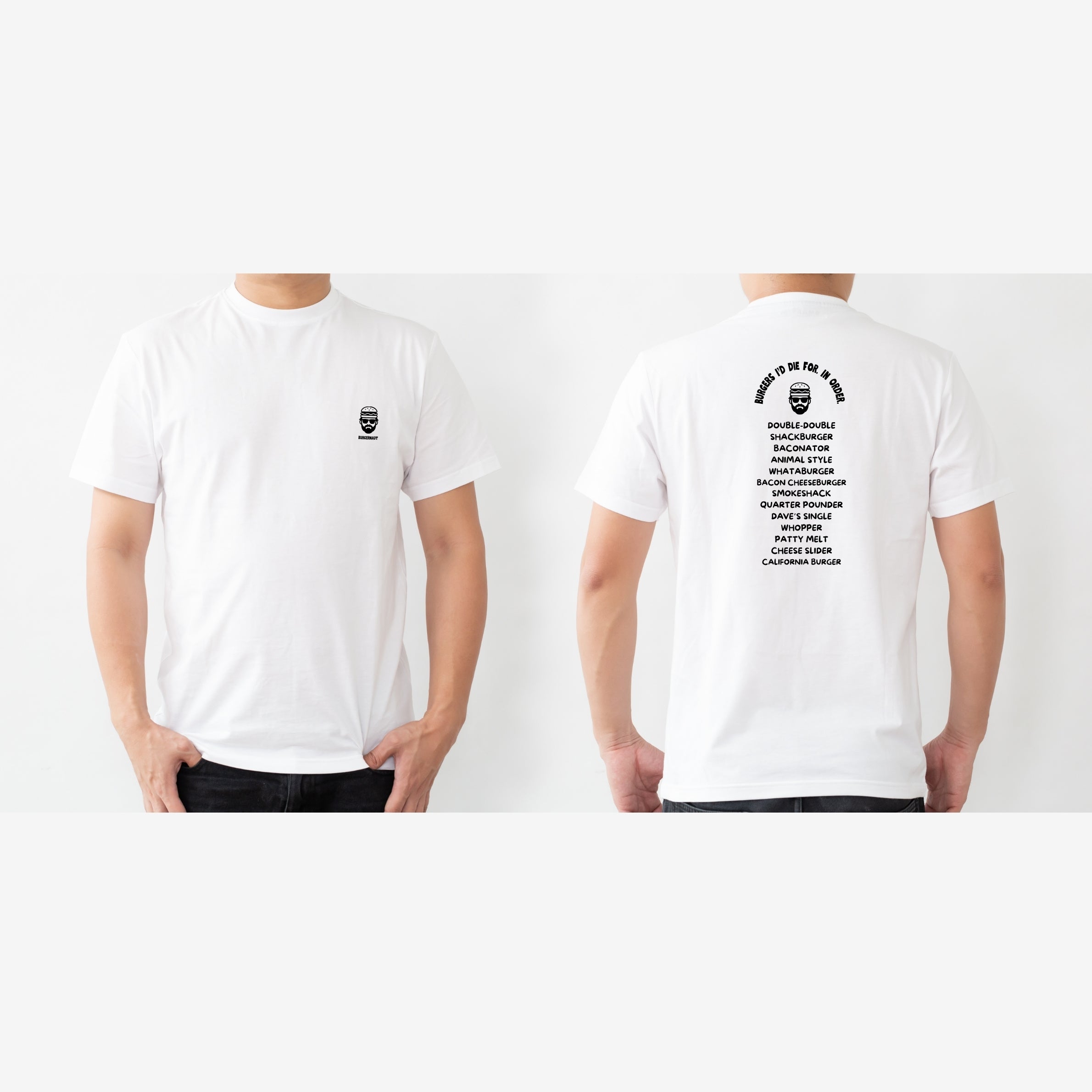 Burgers List - Burgernaut - Funny Print Unisex Regular T-shirt