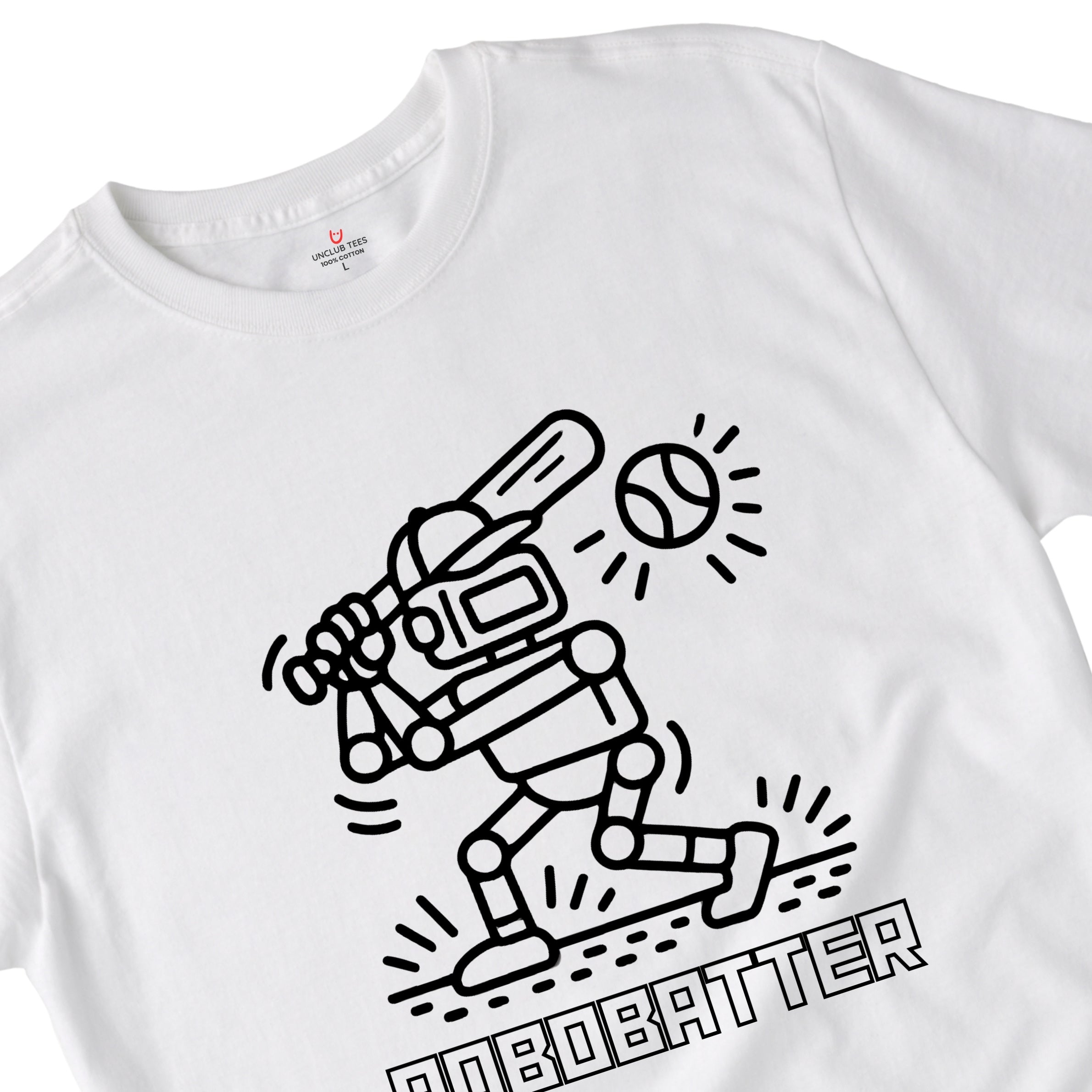 RoboBatter -  Funny Print Unisex Regular T-Shirt