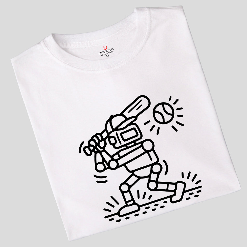 RoboBatter -  Funny Print Unisex Regular T-Shirt