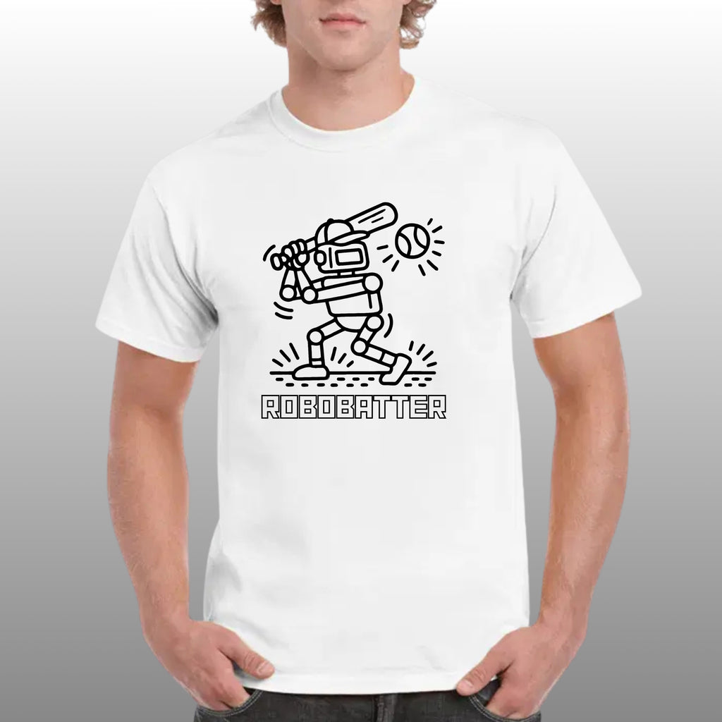 RoboBatter -  Funny Print Unisex Regular T-Shirt